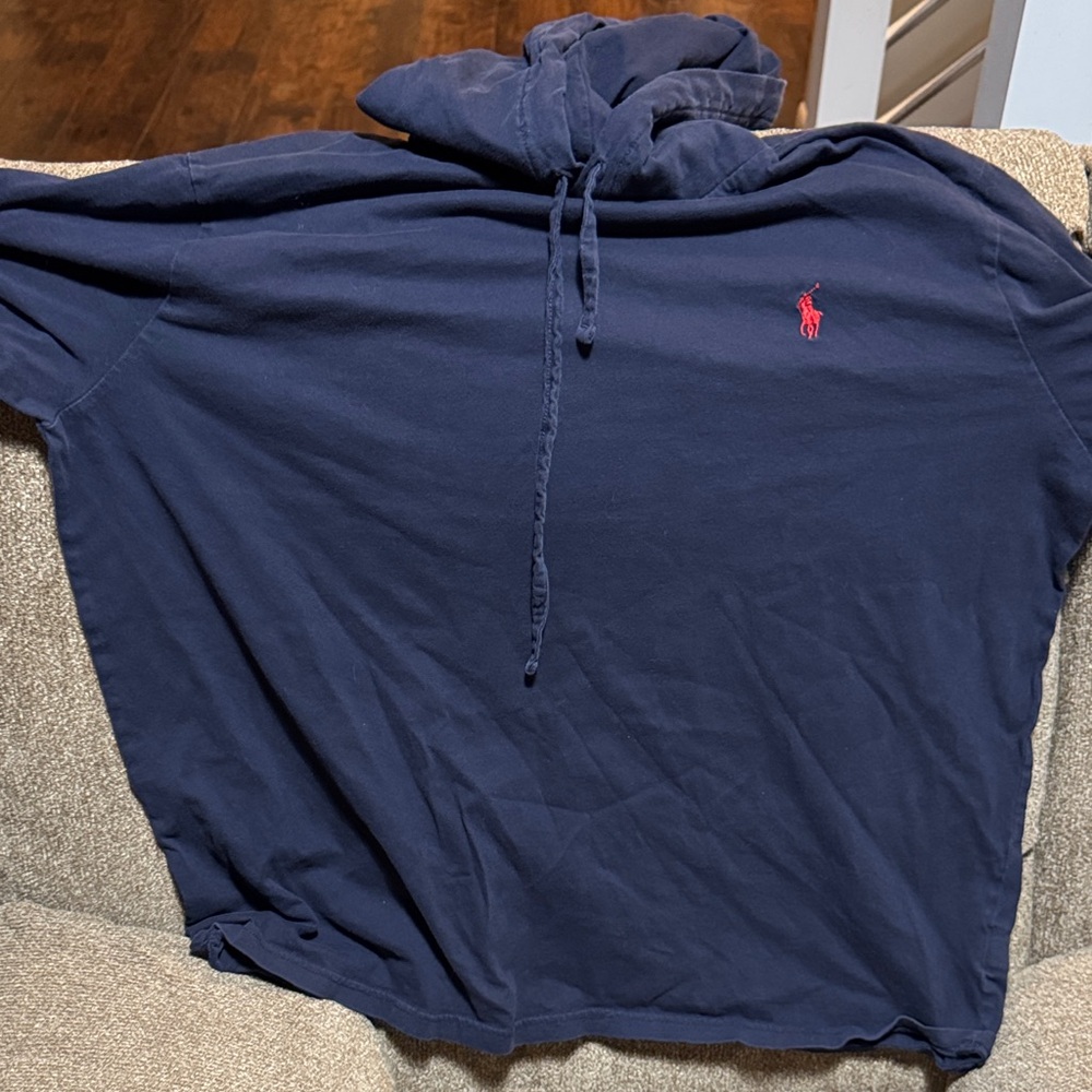 Polo by Ralph Lauren Men's Navy Hooded Long Sleeve